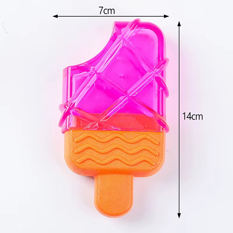 Pet Cooling Chew Toy Reusable Dog Cooling Chew Toys Summer Dogs Cooling Ice Toy Frozen Ice Cream Shape Toys Pet Supplies