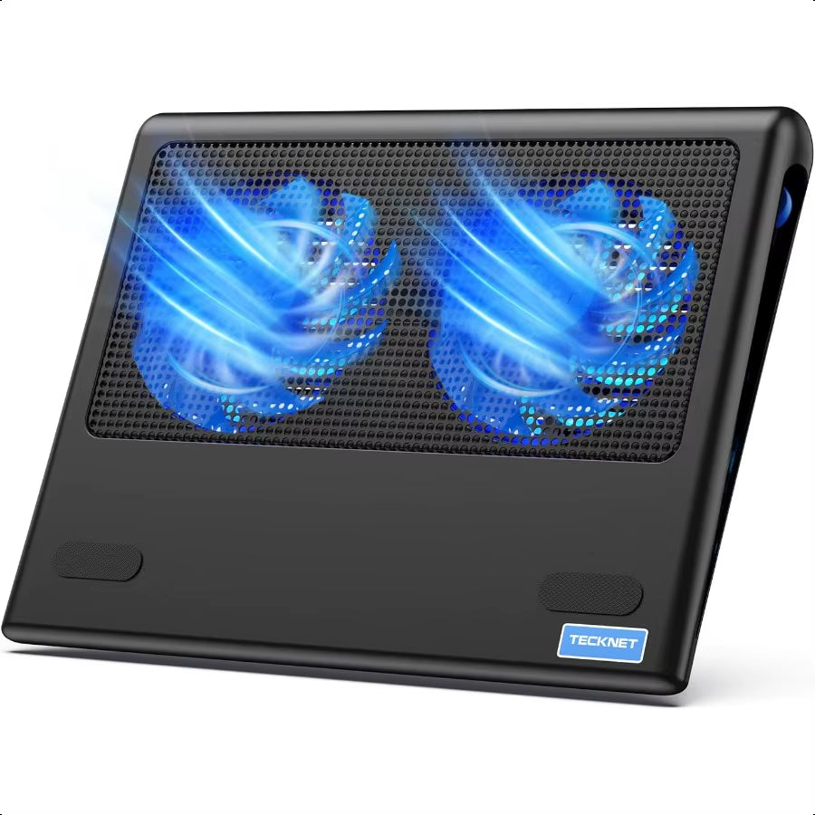 Laptop Cooling Pad 1215.6 Laptop Cooler Gaming Laptop Cooling Stand Wind Speed Adjustable 2 USB Powered Laptop Fan Cooling Pad